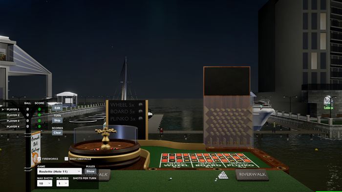 Roulette arcade game on the simulator