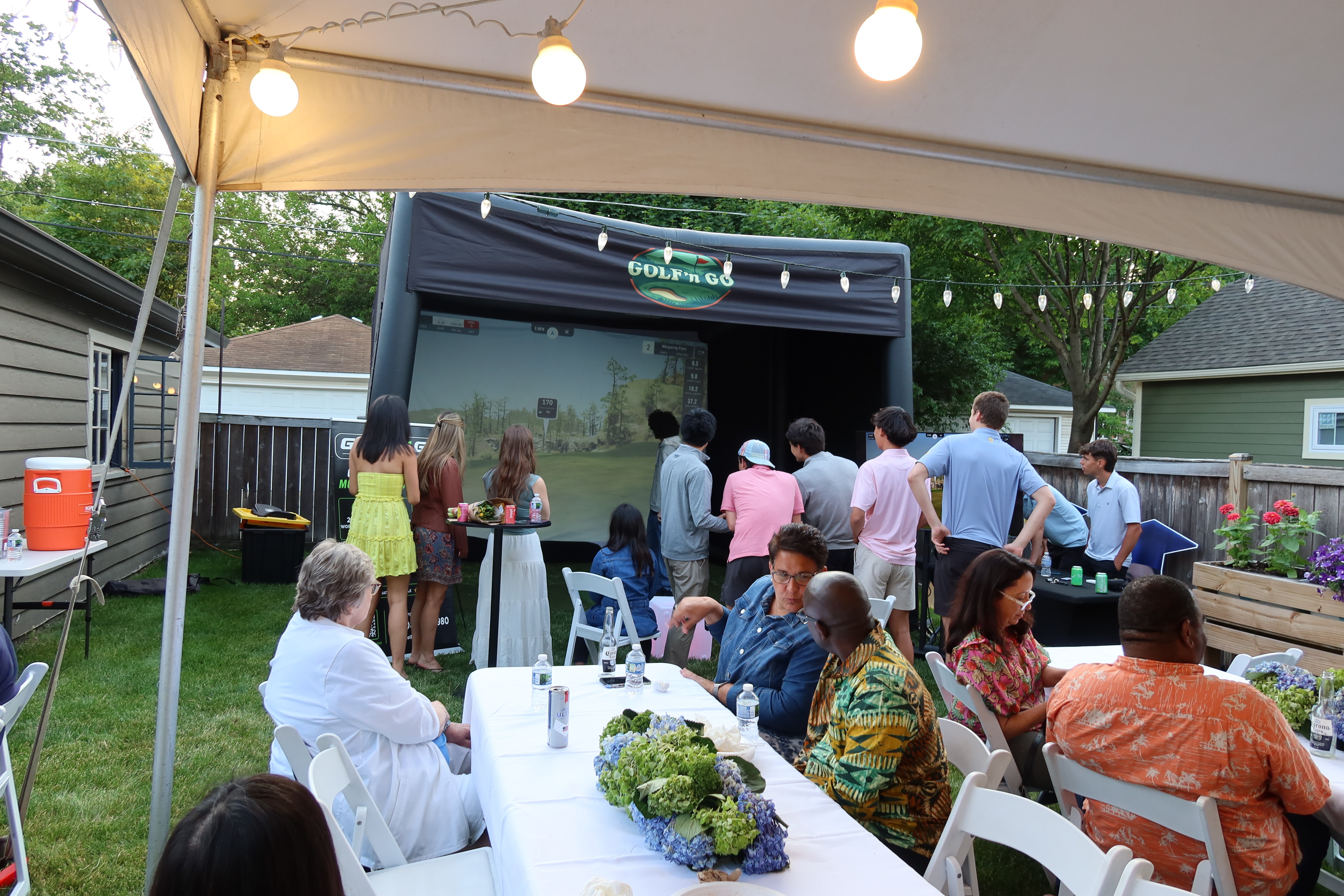 Private party golf simulator rental Chicago