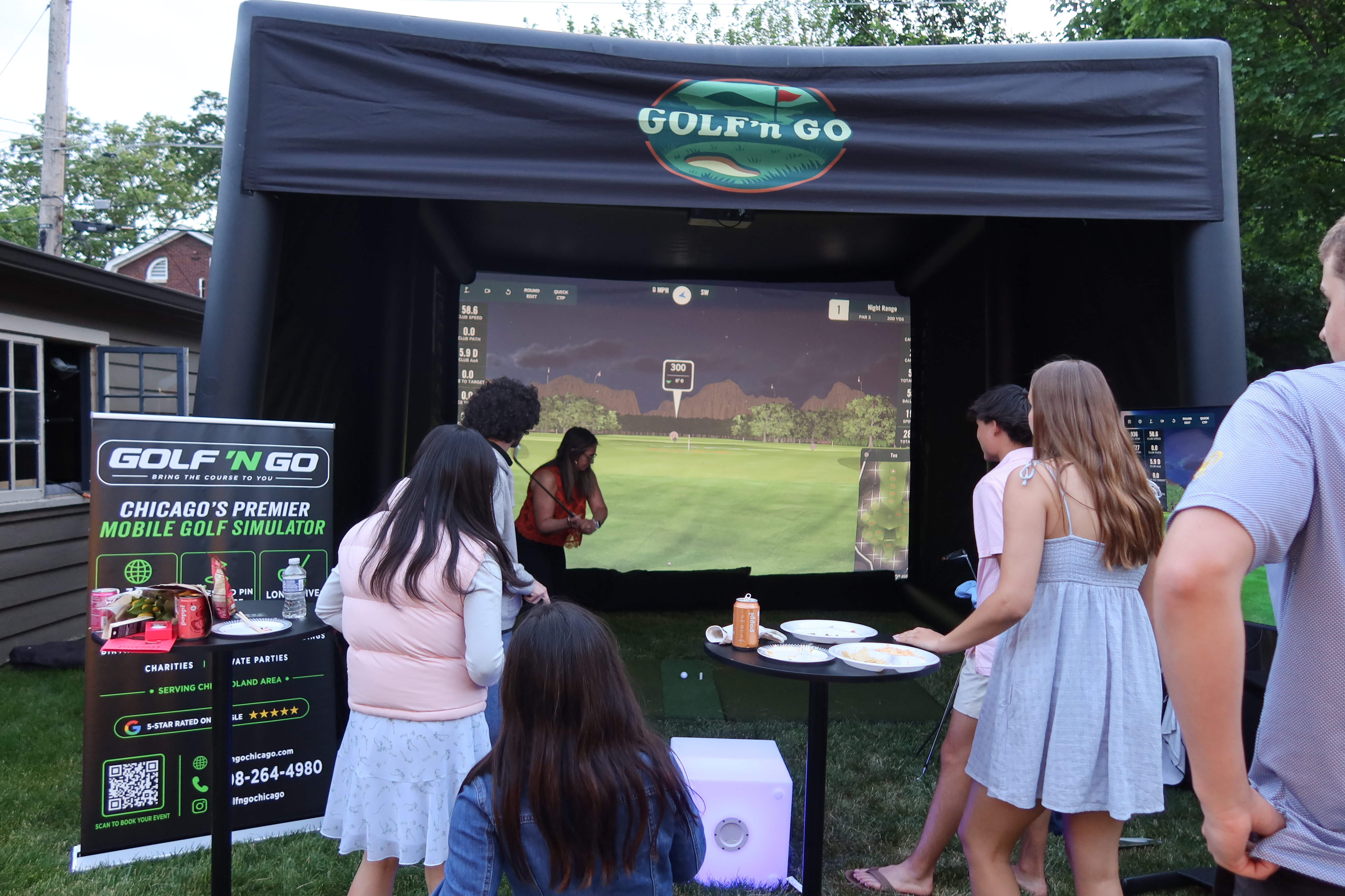 Golf n Go simulator in action at a live event